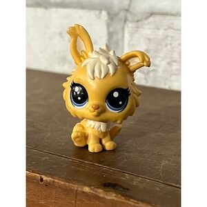 Littlest Pet Shop LPS 3-159 Tan Blonde Angora Rabbit‎ Bunny Blue Eyes